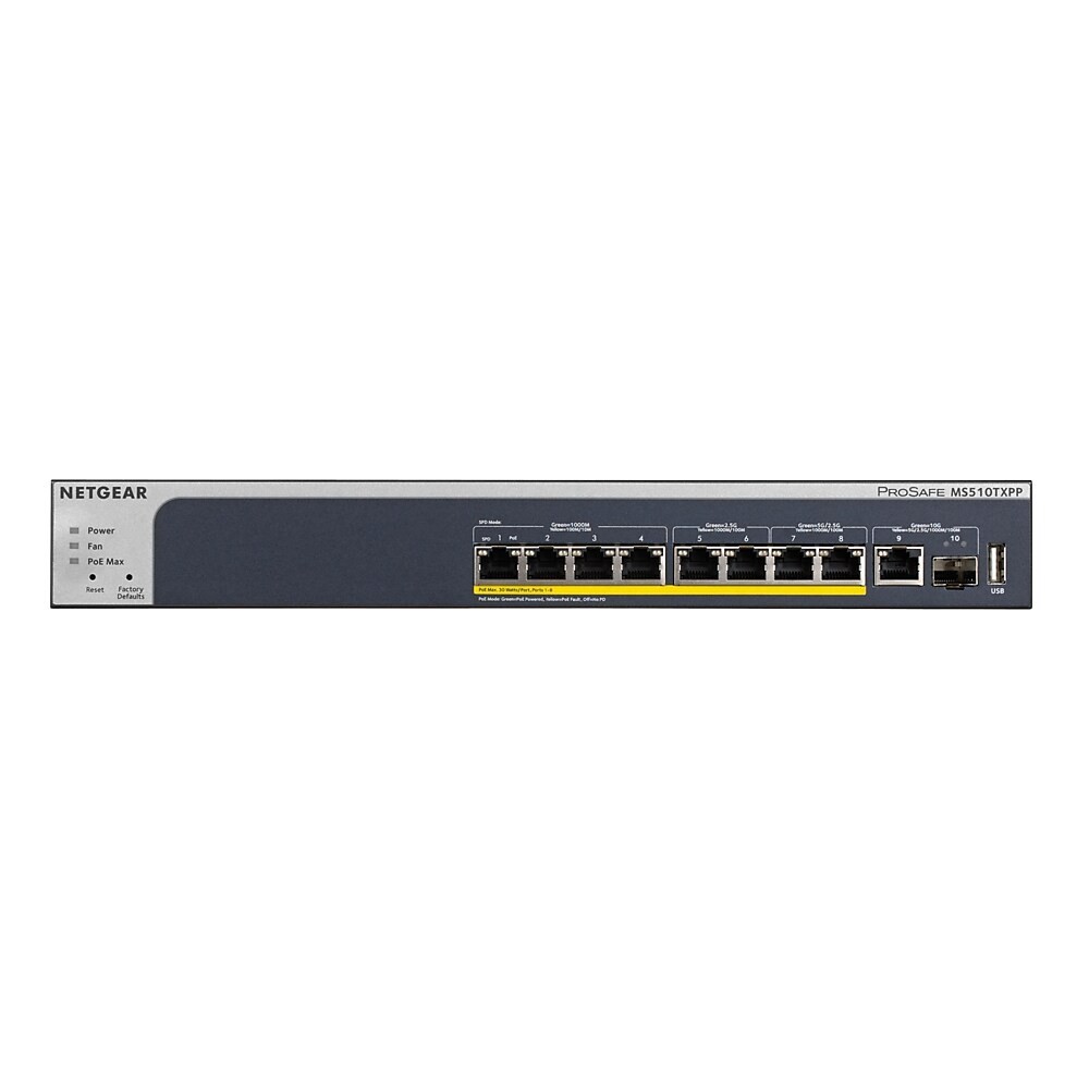 Netgear Port Multi Gigabit G Smart Poe Switch Ms Txpp With X