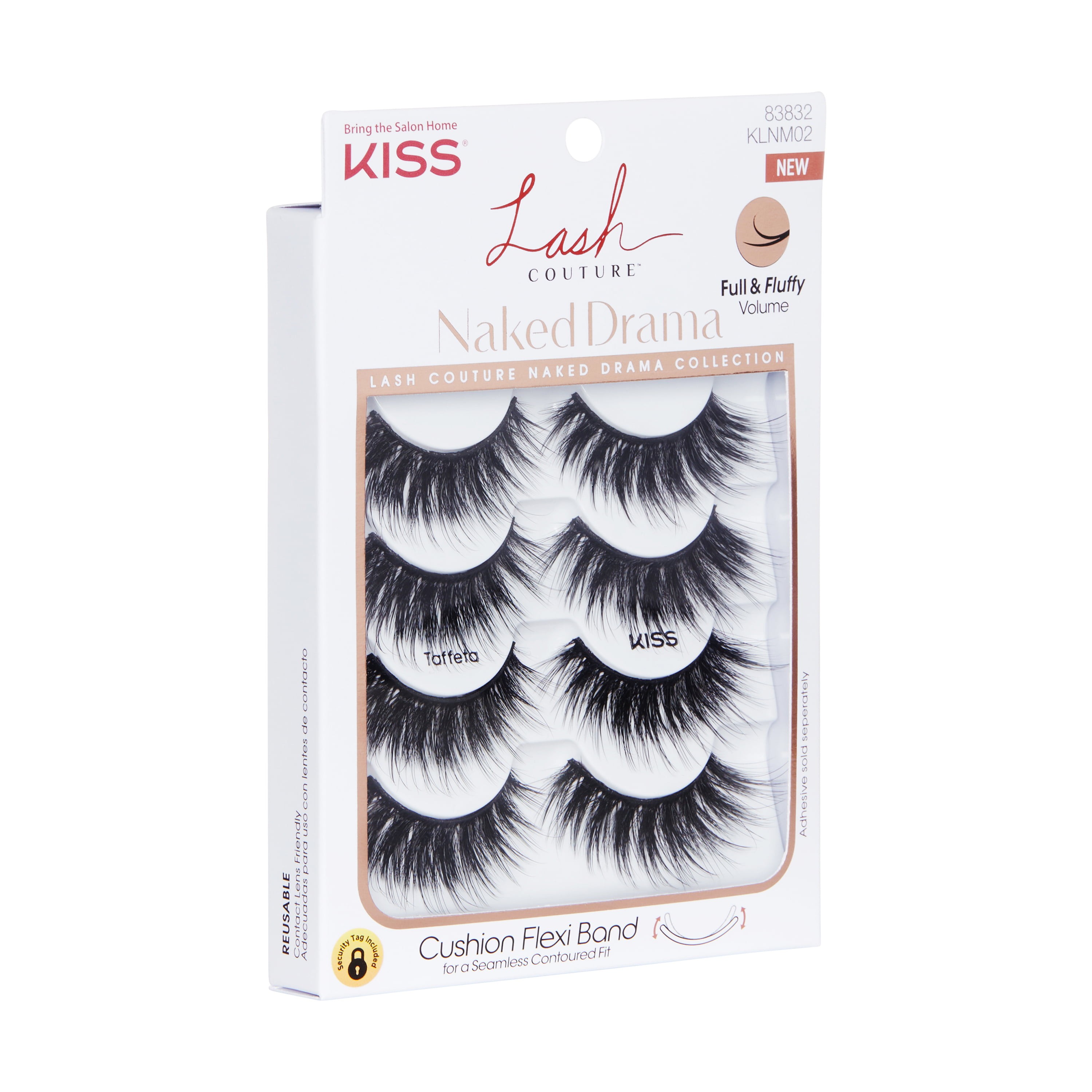 KISS Lash Couture Naked Drama Fake Eyelashes Multipack Taffeta 4