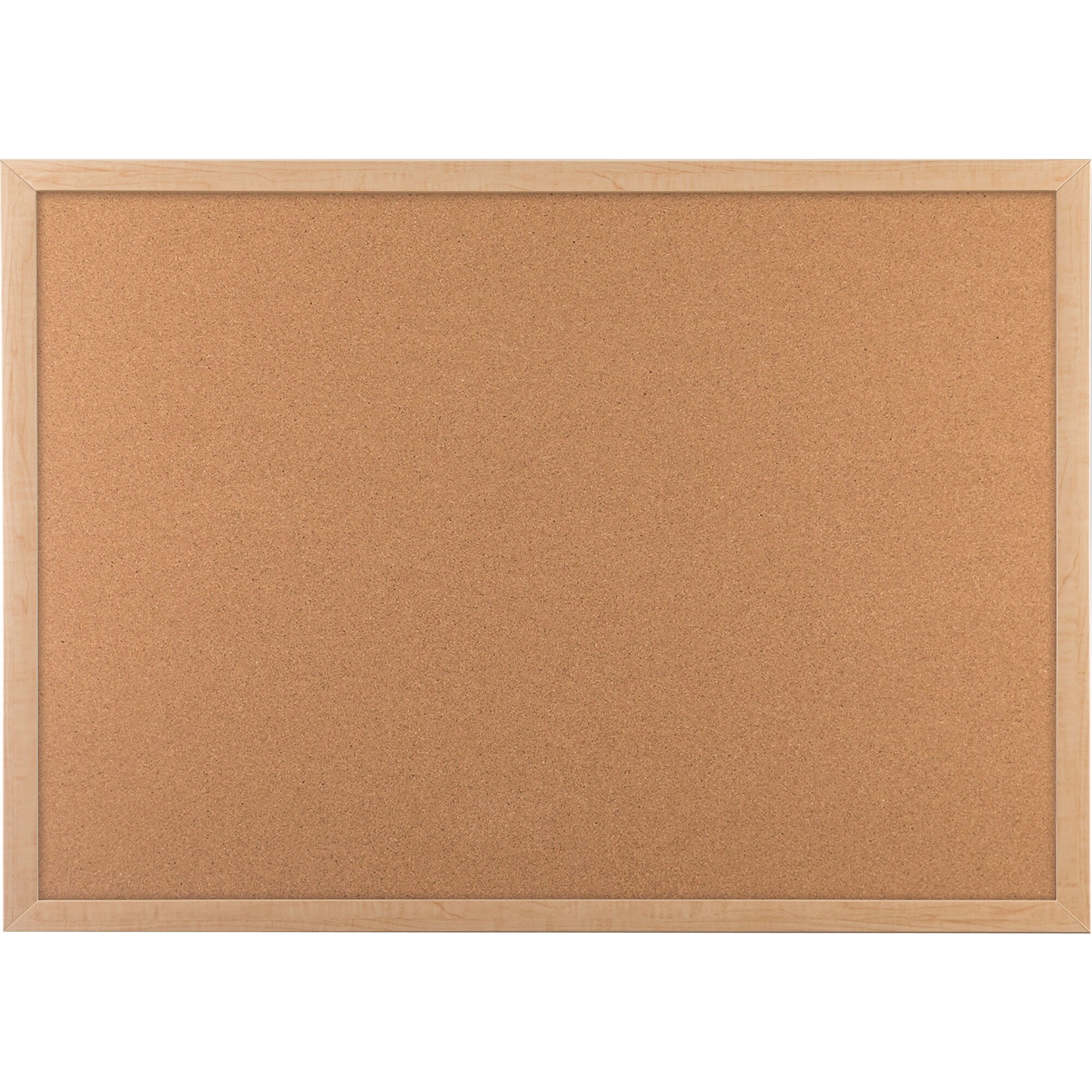 U Brands Cork Bulletin Board Oak Finish Frame X U