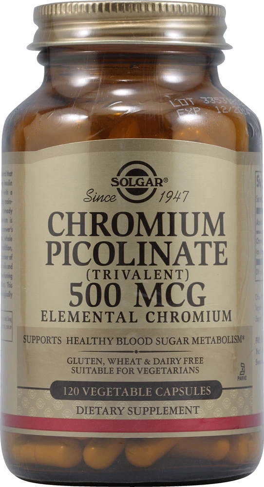 Solgar Chromium Picolinate 500 Mcg 120 Vegetable Capsules Best Deals