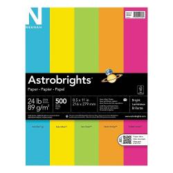 Neenah Metallic Cardstock 8.5X11 24/Pkg Astrobrights, 4 Colors/6 Each