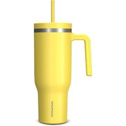 ThermoFlask 24 oz Insulated Stainless Steel Straw Tumbler, Canary 