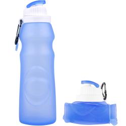 Your Zone 16 oz Plastic Chug Lid Water Bottle, Pet Material, Blue