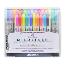 Zebra Mildliner™ 10 Color Brush Pen & Marker Set