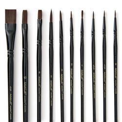 Long Handle Gold Synthetic Paintbrush Set By Artist's Loft
