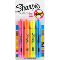 Sharpie Clear View Highlighter, Chisel Tip, Assorted, 3/Pack