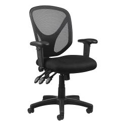 Realspace® MFTC 200 Ergonomic Mesh Mid-Back Task Office Chair, Black, BIFMA Compliant