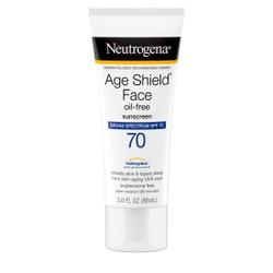 Neutrogena Age Shield Face Oil-Free Sunscreen, SPF 70 Sunblock, 3 fl oz