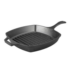 Lodge Cast Iron 10.5" Seasoned Square Grill Pan