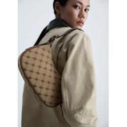 Shoulder bag with printed logo