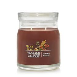Autumn Wreath Yankee Candle Signature Medium Jar Candles, 13 oz