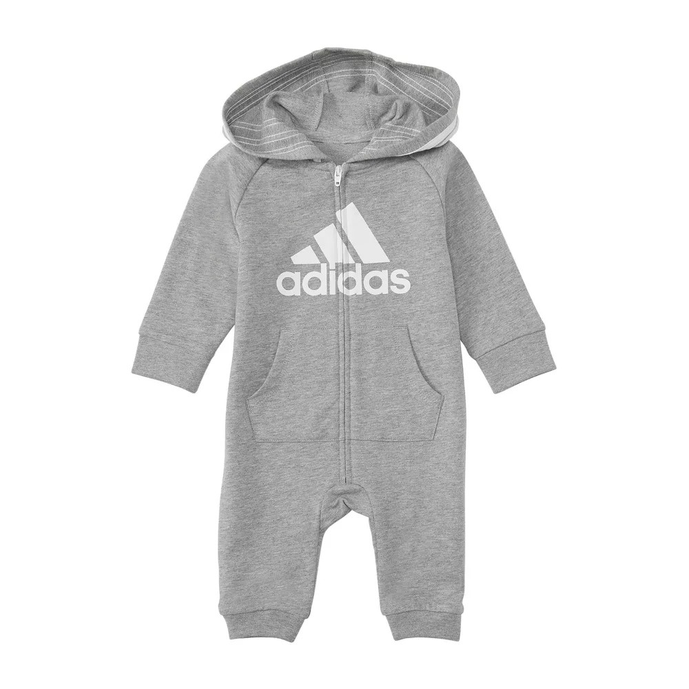 adidas Baby Unisex Long Sleeve Jumpsuit, 9 Months, Gray Best Deals and ...
