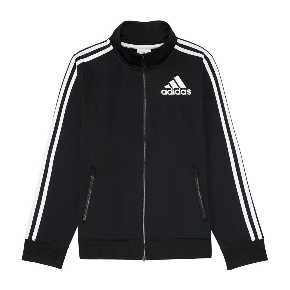 adidas Big Boys Lightweight Track Jacket, 8 Husky, Black Best Deals and ...