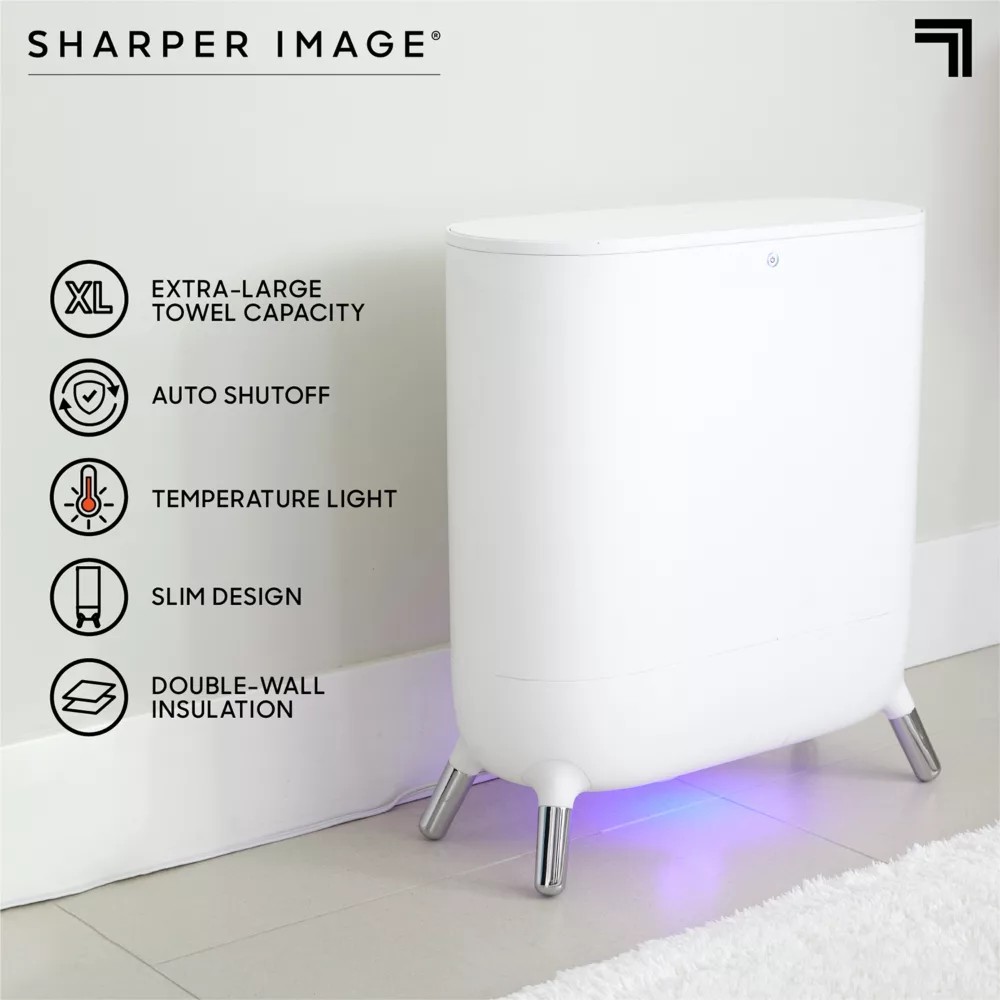 Sharper Image SpaStudio Towel Warmer Heated Comfort + Aromatherapy