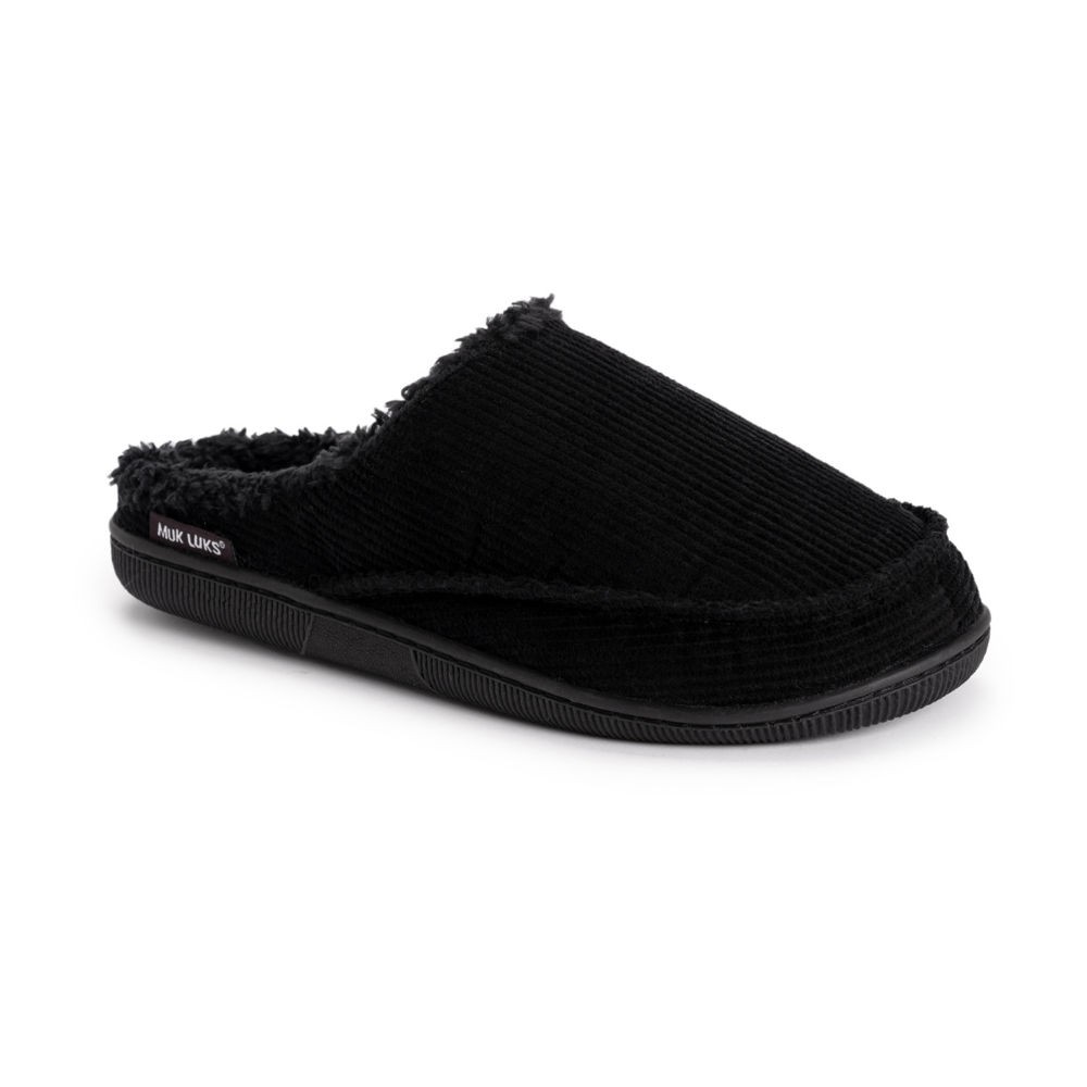 Muk Luks Mens Clog Slippers, Small, Black Best Deals and Price History ...