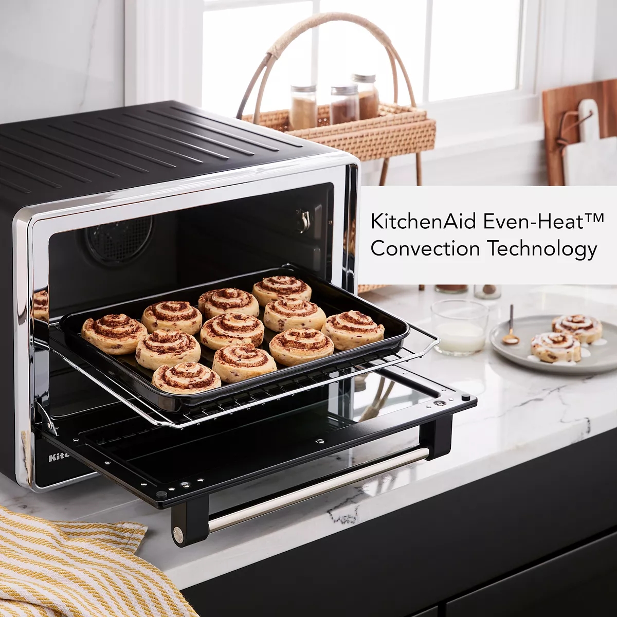 KitchenAid® KCO224BM Dual Convection Countertop Oven with Air Fry
