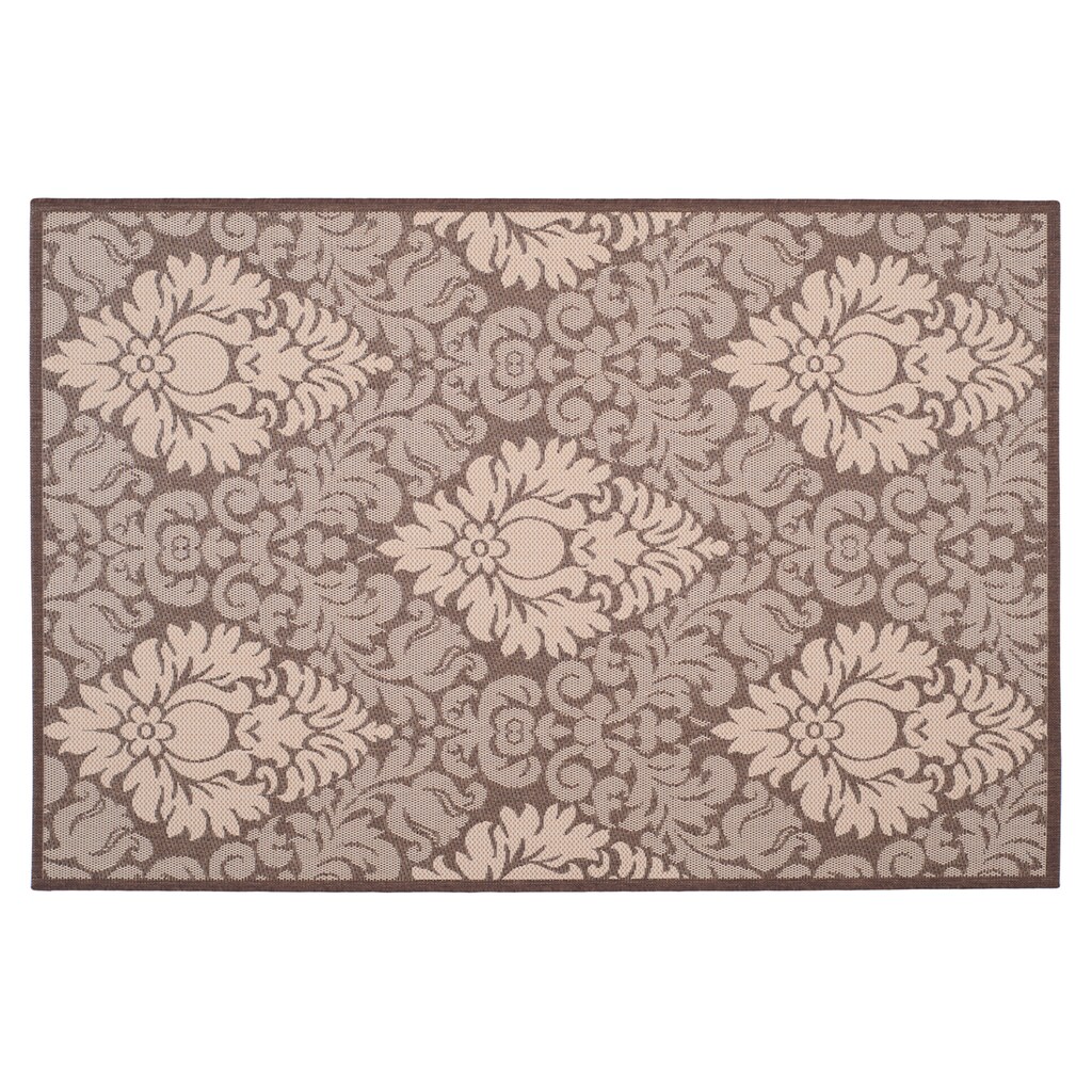 Safavieh Courtyard Damask Indoor Outdoor Rug, Multicolor, 5X7.5 Ft Best