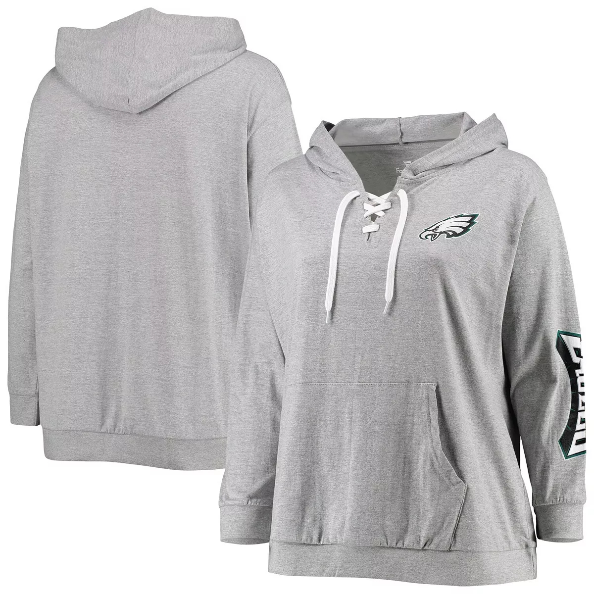 Philadelphia Eagles Dunbrooke Shag Tri-Blend Full-Zip Raglan Hoodie -  Charcoal