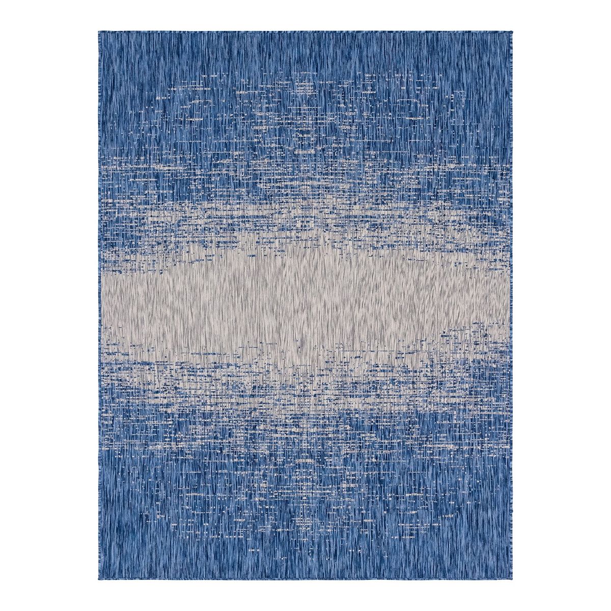 Unique Loom Ombre Outdoor Rug, Blue, 6X9 Ft Best Deals and Price