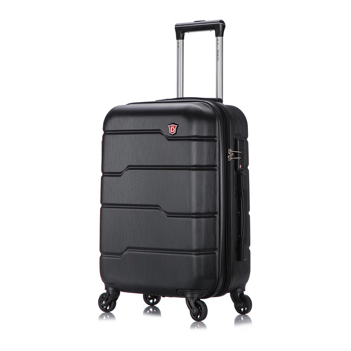 Dukap Rodez 20Inch CarryOn Hardside Spinner Luggage, Black, 20