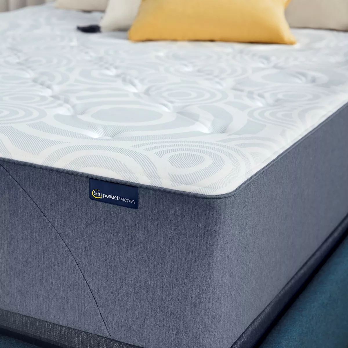 "Serta Perfect Sleeper Tranquil Wave 11"" Plush Hybrid Mattress-In-A ...