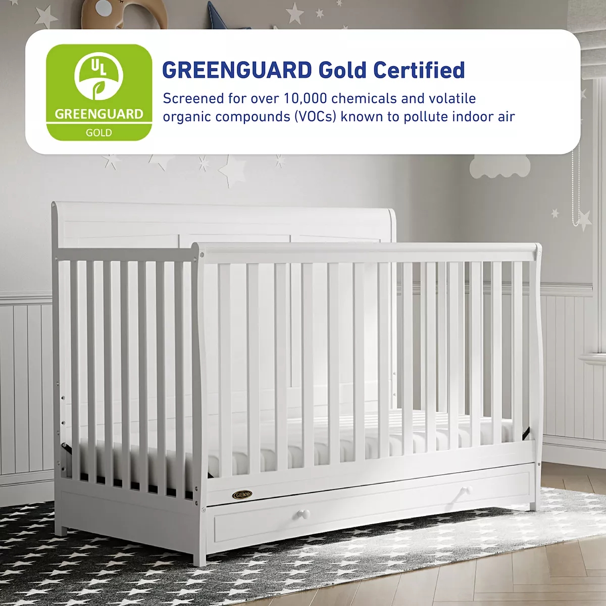 Graco Asheville 4in1 Convertible Crib with Drawer, White Meilleures