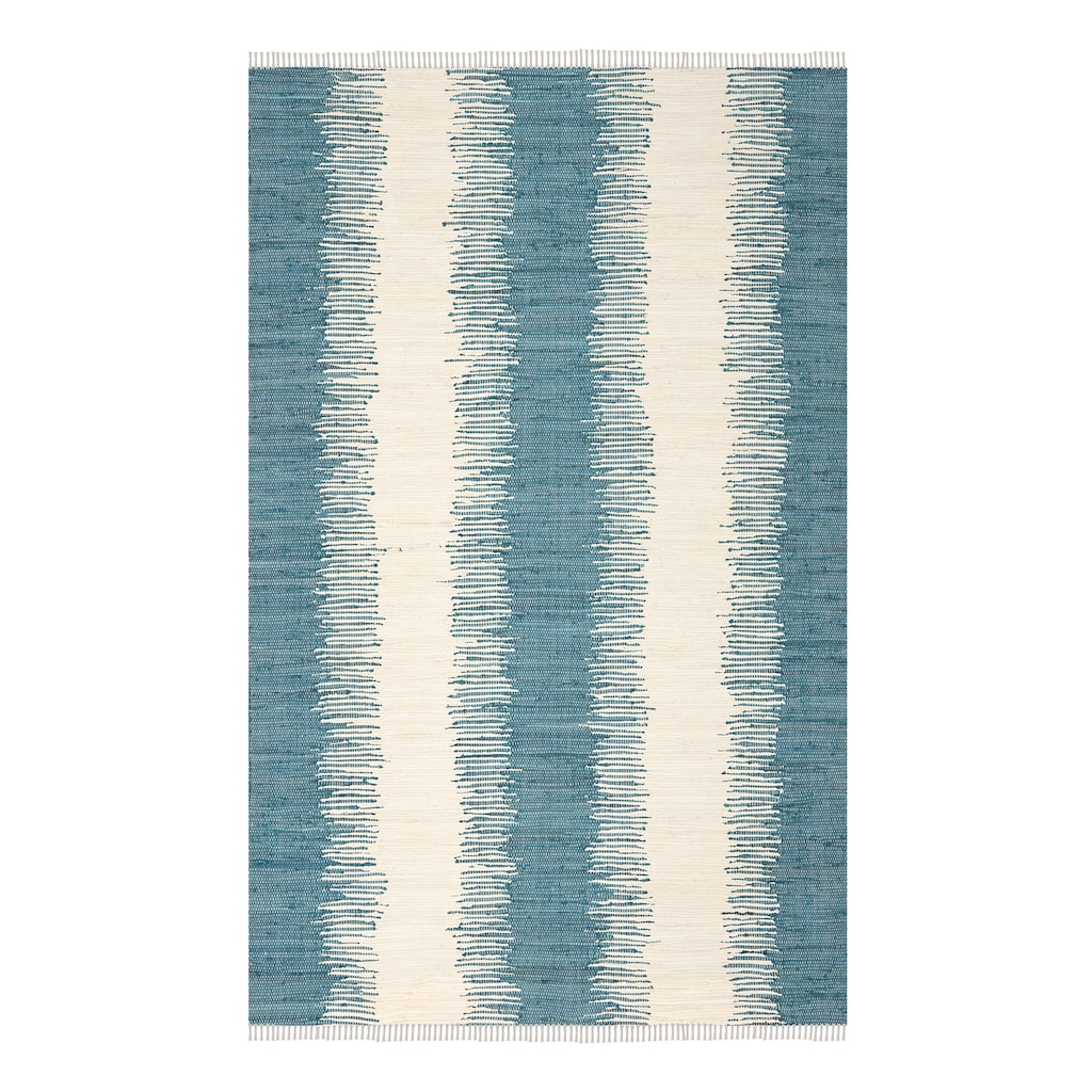 Safavieh Montauk Bronson Abstract Striped Rug, Blue, 8X10 Ft Best Deals and Price History at