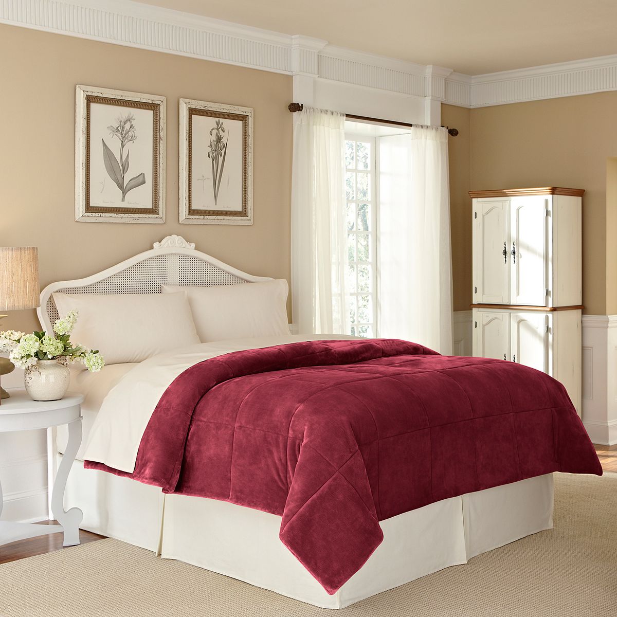 Vellux Plush Lux Blanket, Red, Full/Queen Die besten Deals und