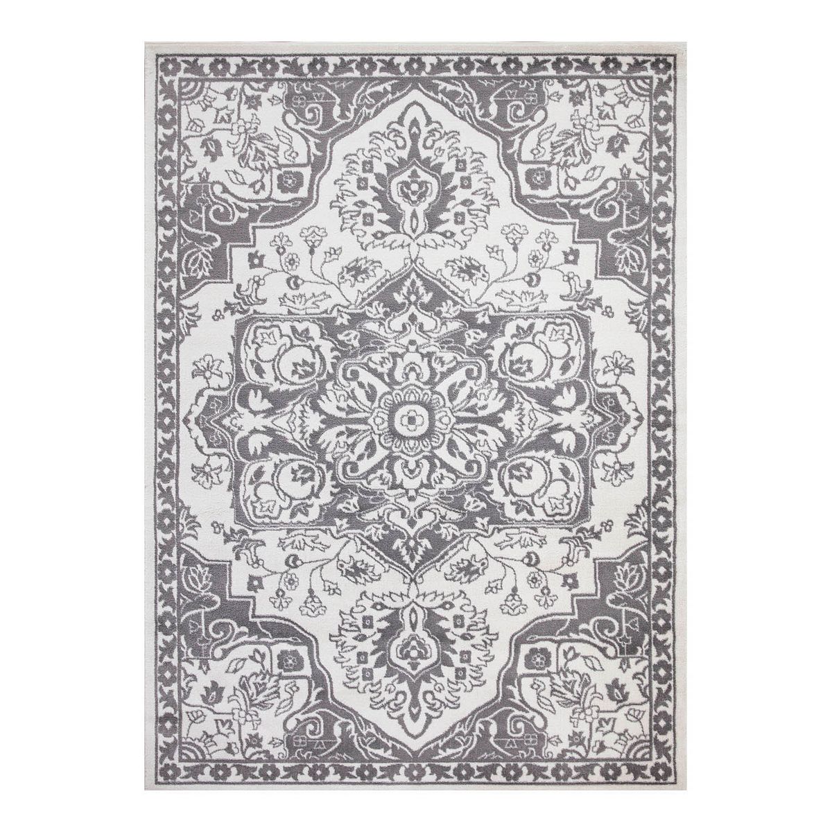 Concord Global Jefferson Vintage Medallion Area Rug, White, 2.5X4 Ft ...