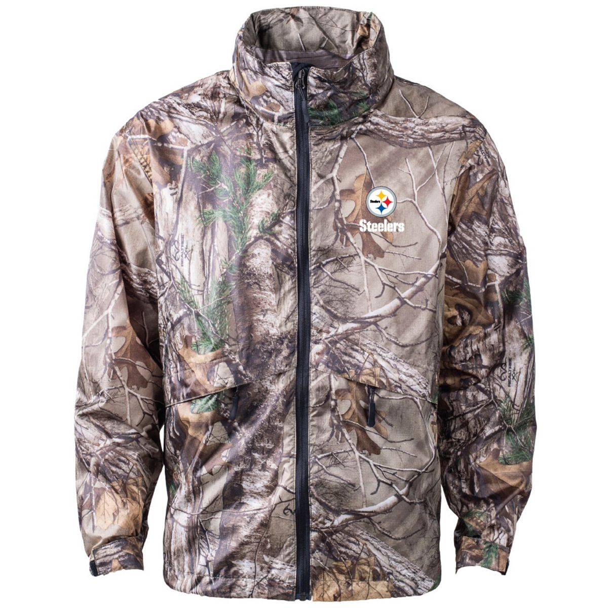 Men's Dunbrooke Realtree Camo/Black Seattle Seahawks Circle Hunter  Softshell Full-Zip Jacket 