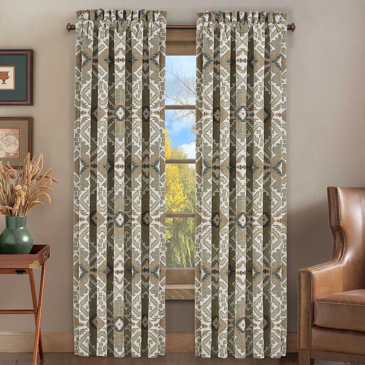 Five Queens Court Plainview Spa Window Curtain Set, Blue Best Deals and Price History at