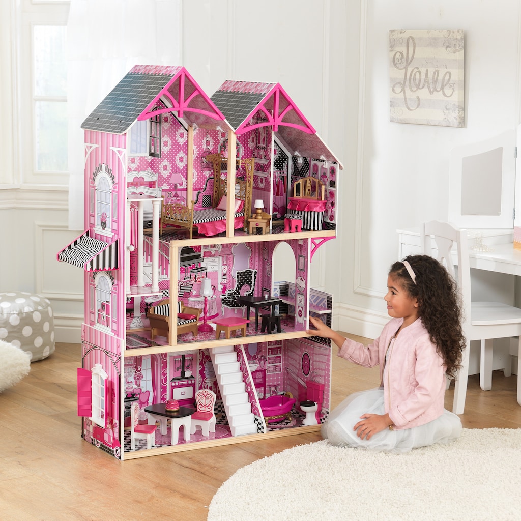 Beefunni 36 inch Dollhouse Playset Girl Toys, 11 Rooms with Doll Toy  Figures Toddler Playhouse Christmas Birthday Gifts for 3 4 5 6 7 Year Old  Girls
