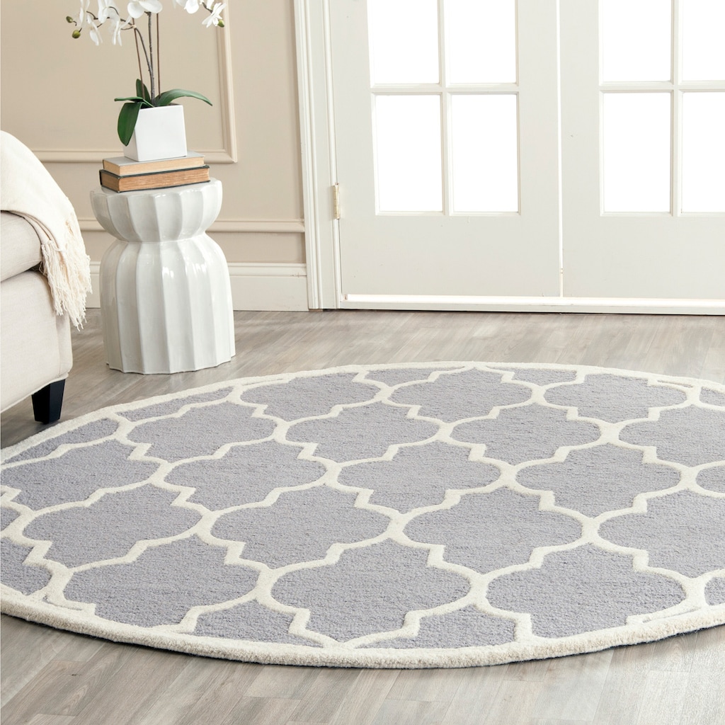 Safavieh Cambridge Trellis Wool Rug, Gold, 8X10 Ft Best Deals and Price