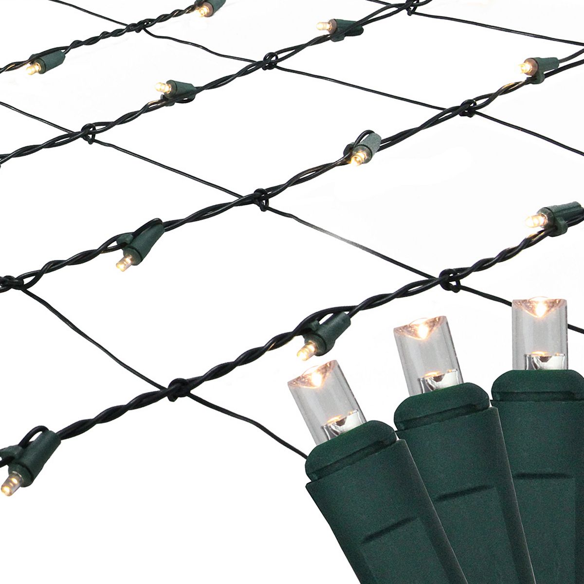 Northlight Seasonal Clear LED Mesh Net Christmas Lights, Multicolor