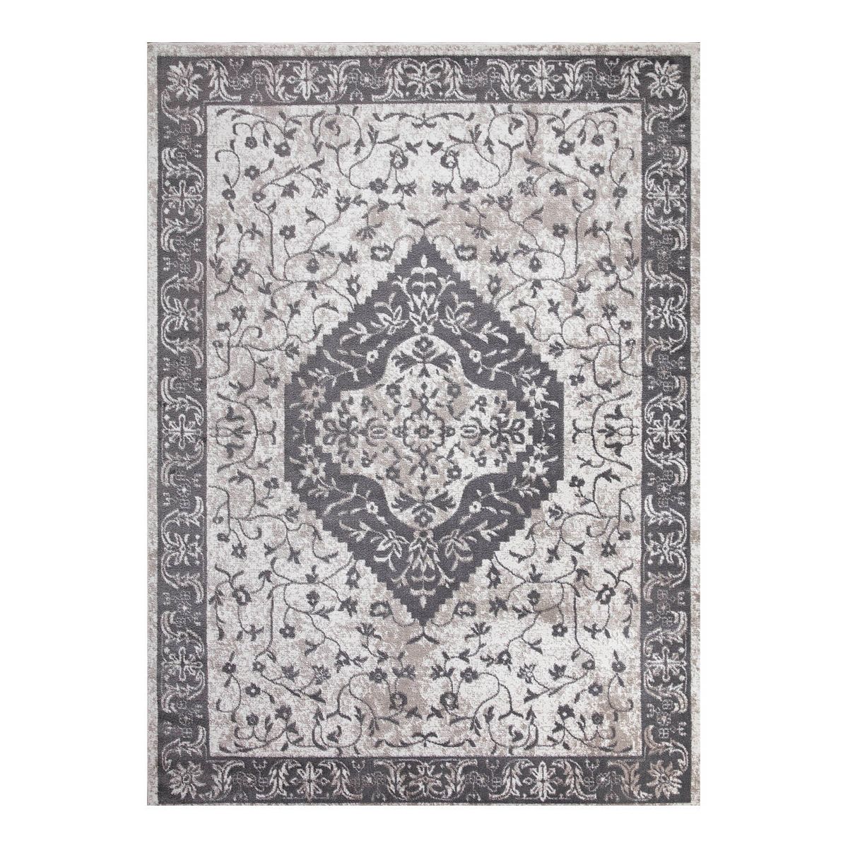 Concord Global Jefferson Heriz Medallion Area Rug, White, 7X9 Ft Best