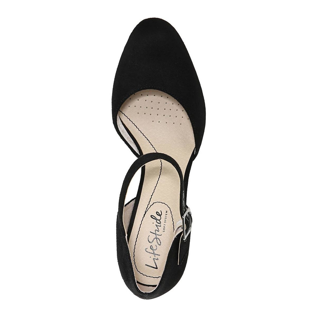 LifeStride Jean Women's Ankle Strap Pumps, Size 6 Wide, Black Best