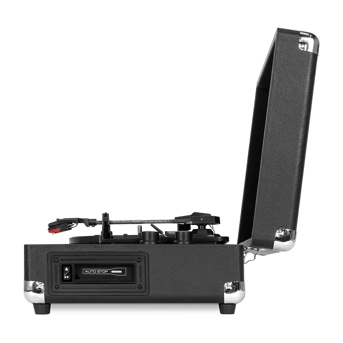 Victrola Journey+ Cassette Bluetooth Suitcase Record Player, Black Best