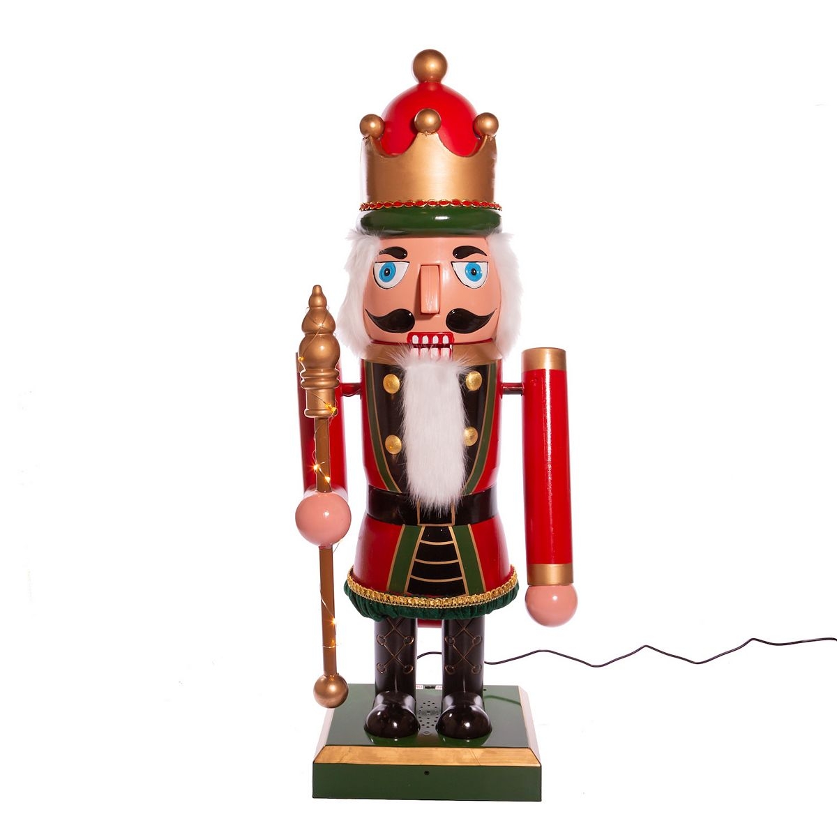 LightUp Musical Nutcracker Christmas Floor Decor, Multicolor Best Deals and Price History at