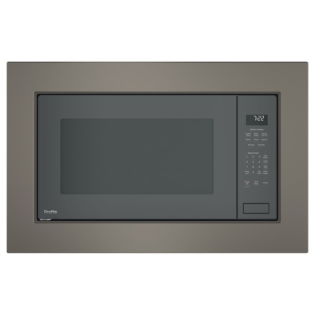 GE Profile 2.2cu ft 1100Watt Countertop Microwave (Gray) PEB7227ANDD Best Deals and Price