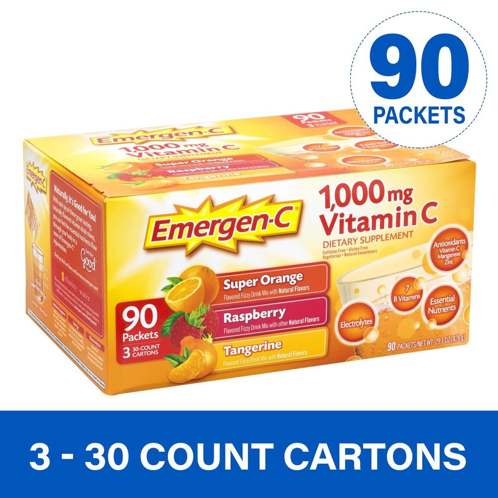 EmergenC Emergec 1000mg Vitamin C Dietary Supplement Drink Mix