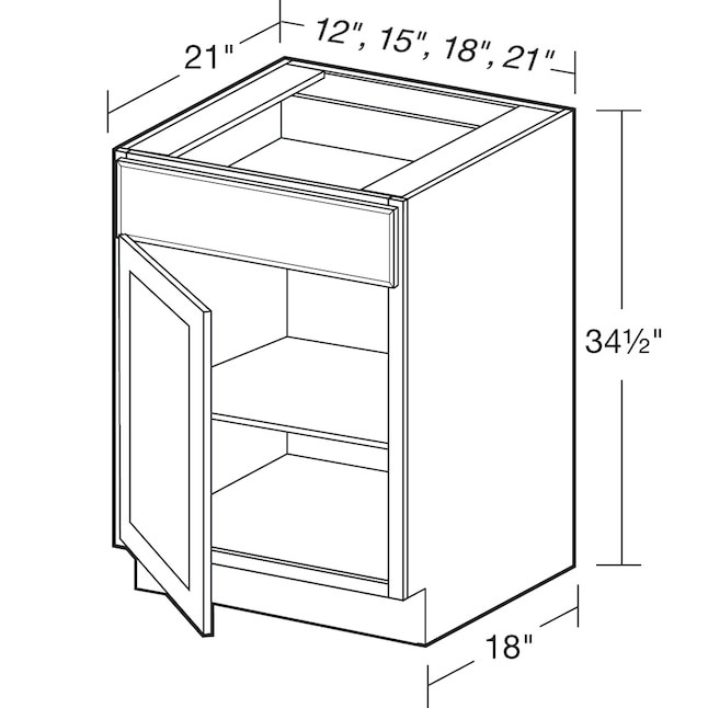 Luxxe Cabinetry Newhaven 12-in W x 34.5-in H x 21-in D Pure White ...