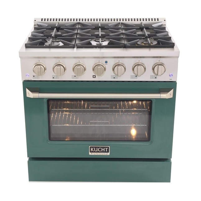 Kucht Professional KNG 36in 6 Burners 5.2cu ft Convection Oven