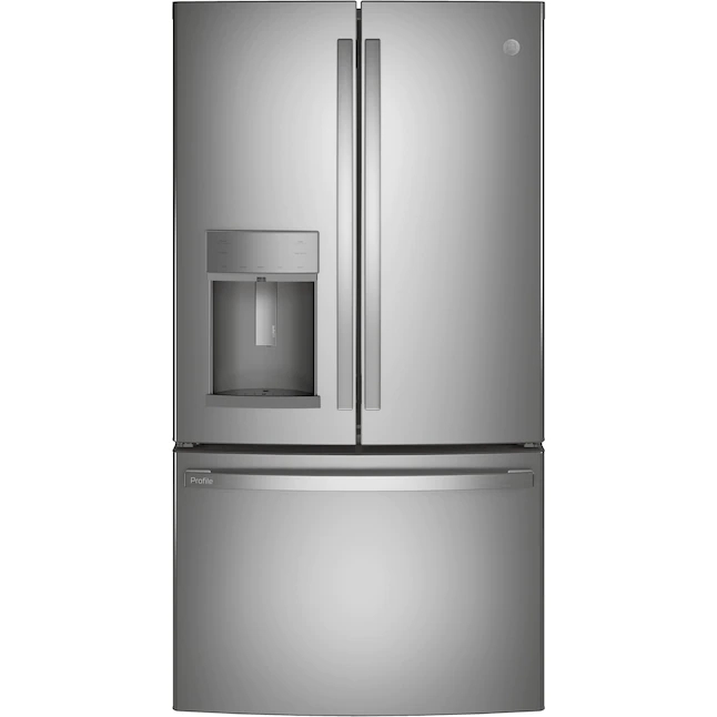 GE Profile 22.2-cu ft Counter-depth French Door Refrigerator with Ice ...