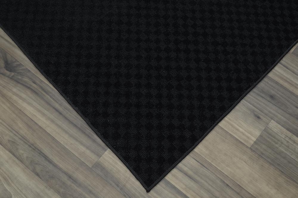 Garland Medallion 3 x 12 Black Indoor Solid Area Rug MA000N03614415