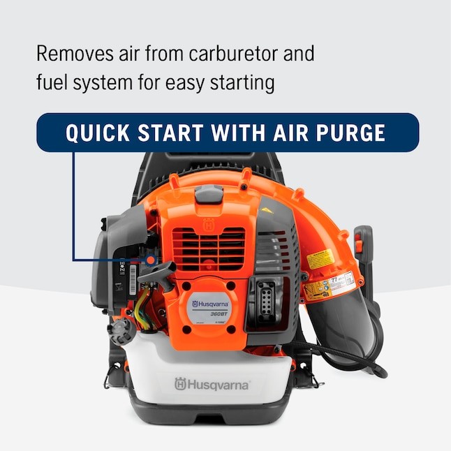 Husqvarna 360BT 66cc 2Cycle 232MPH 890CFM Gas Backpack Leaf Blower
