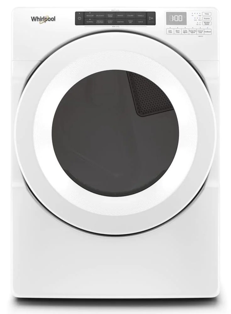 Whirlpool 7.4cu ft Reversible Side Swing Door Stackable Gas Dryer