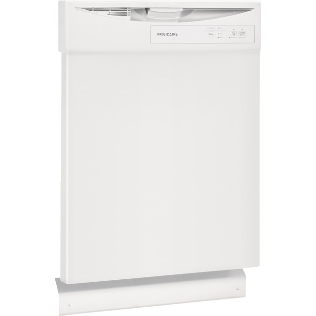 Frigidaire Front Control 24in BuiltIn Dishwasher (White), 62dBA