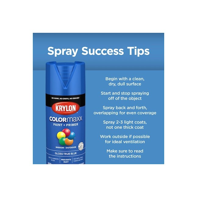 Krylon COLORmaxx Gloss Pewter Gray Spray Paint and Primer In One