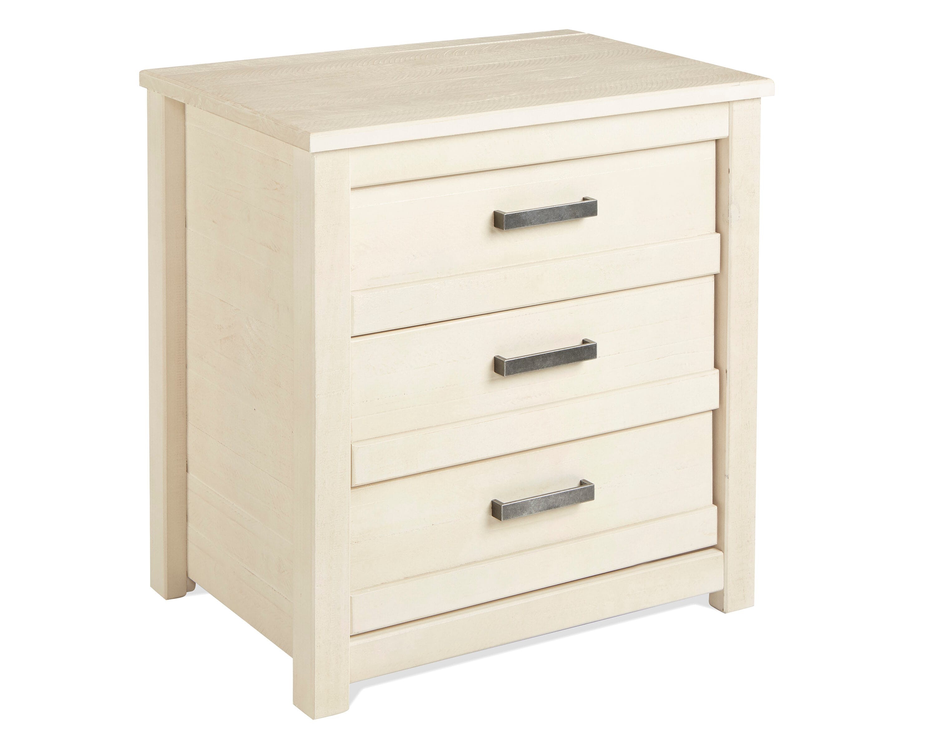 Camaflexi Carmel Antique White Pine Nightstand in Off-White | CM103 ...