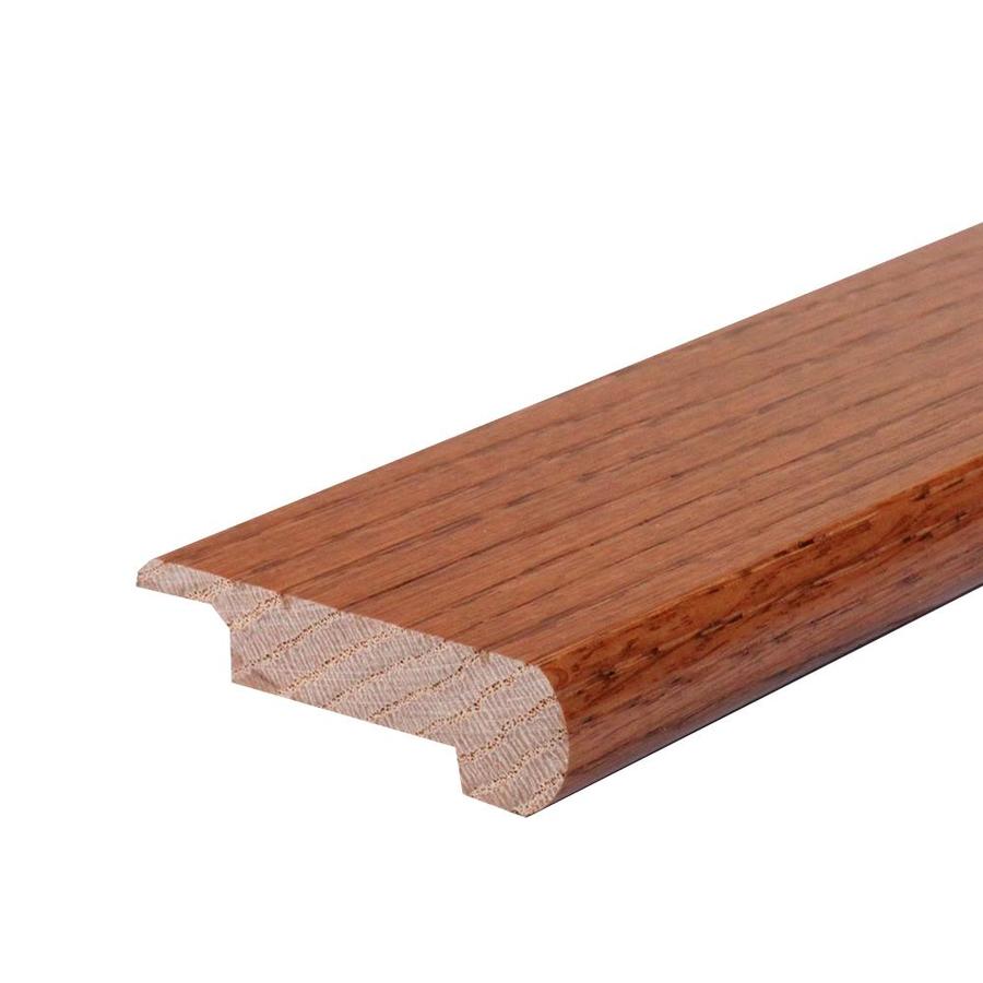 Flexco Solid Wood Stair Nose 0.75-in x 78-in Brushed Harth Prefinished Oak Stair Nosing